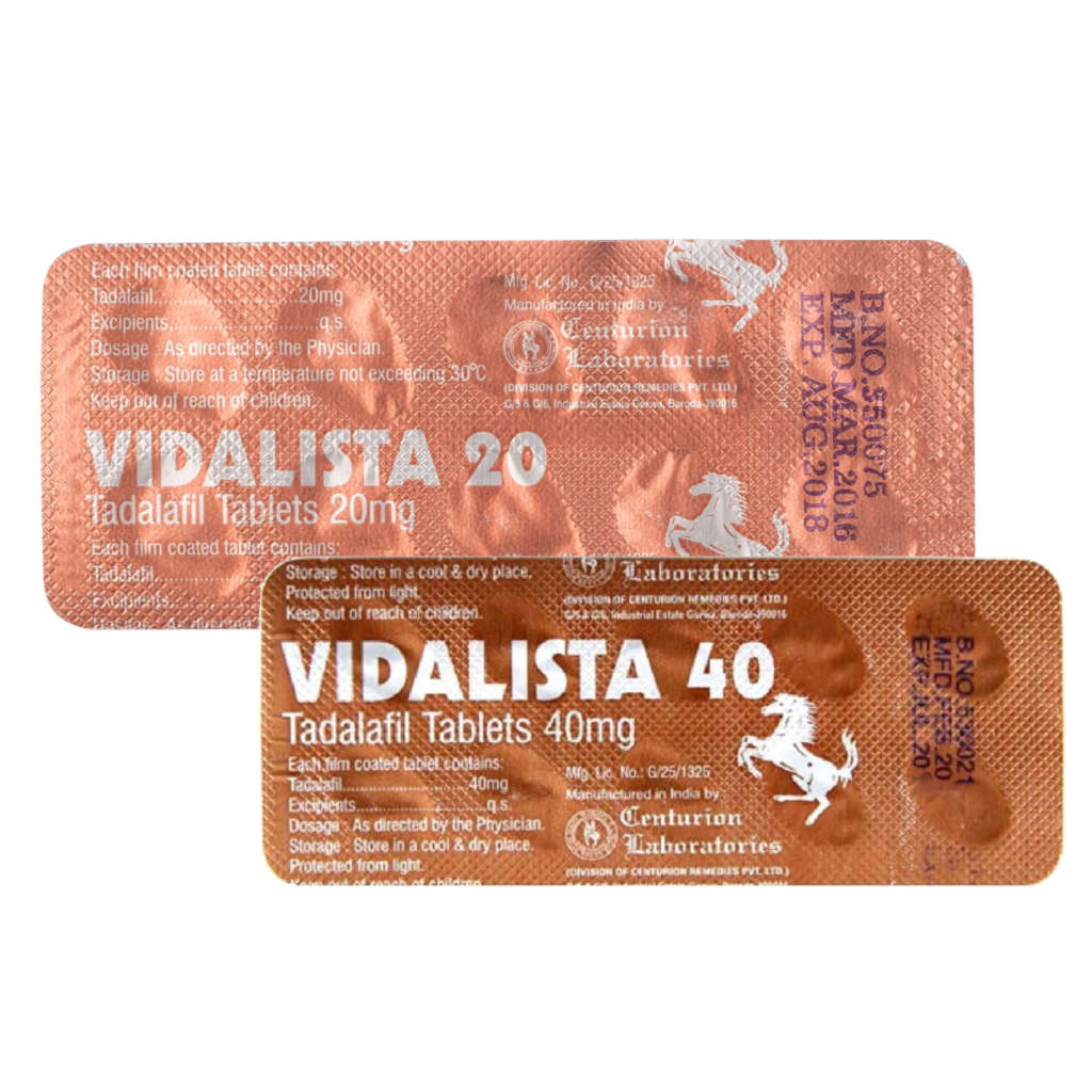 Vidalista 20mg und 40mg Tabletten Verpackung