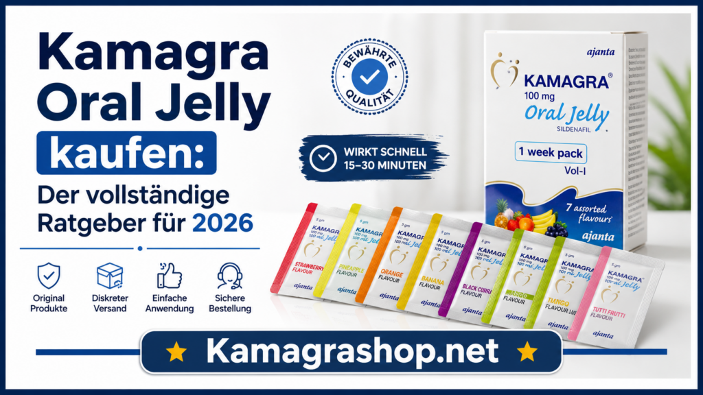 Kamagra Oral Jelly kaufen – Der vollständige Ratgeber für 2026 Kamagrashop.net