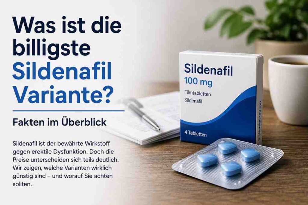 Was ist die billigste Sildenafil Variante? Fakten im Überblick zu generischem Sildenafil, Preisunterschieden und wichtigen Informationen für Verbraucher.
